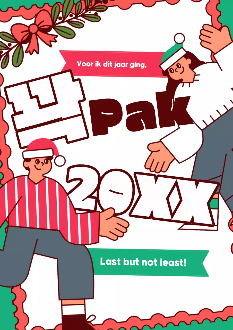 Rode retro vakantie advertentie