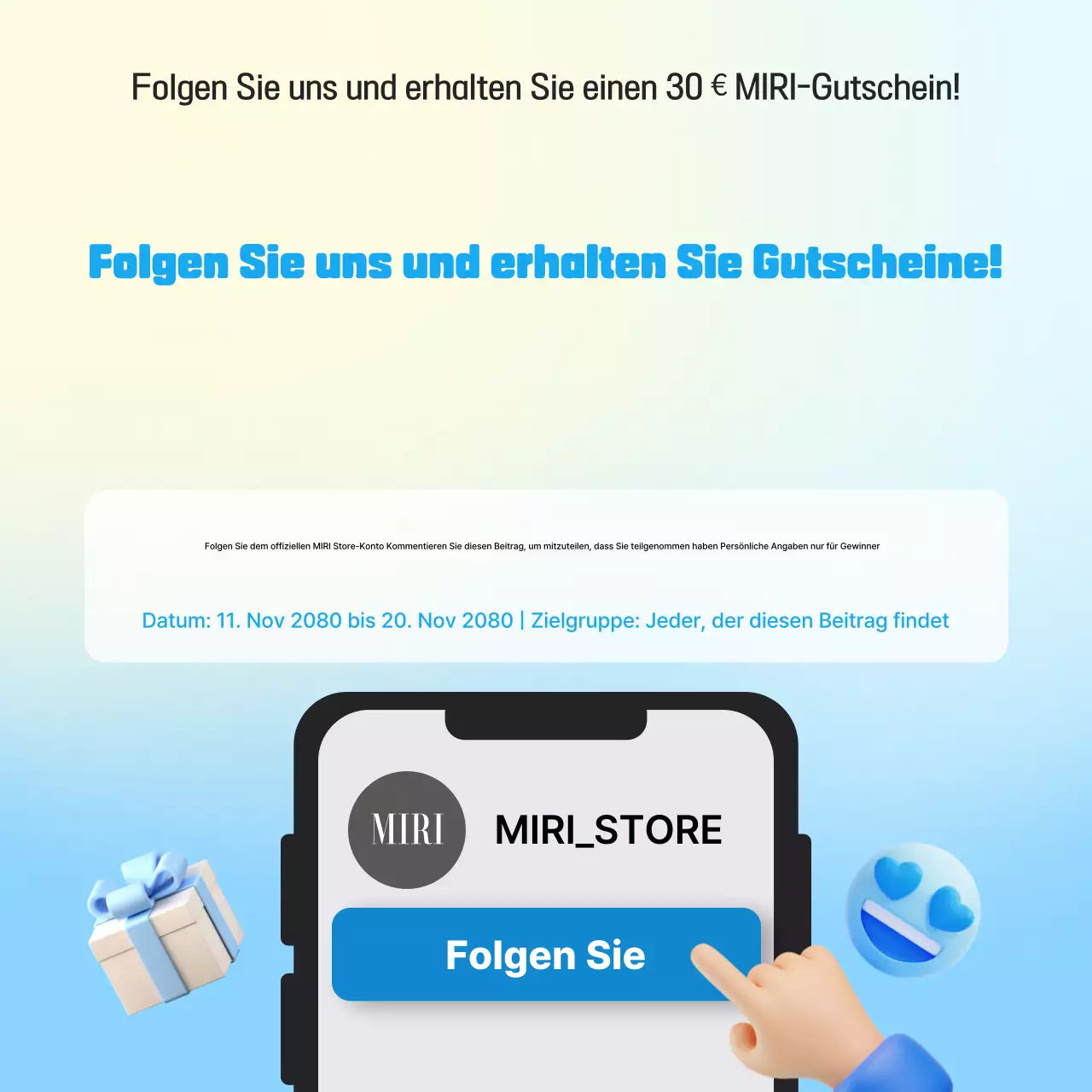 Blue Modern Social Media Veranstaltungen