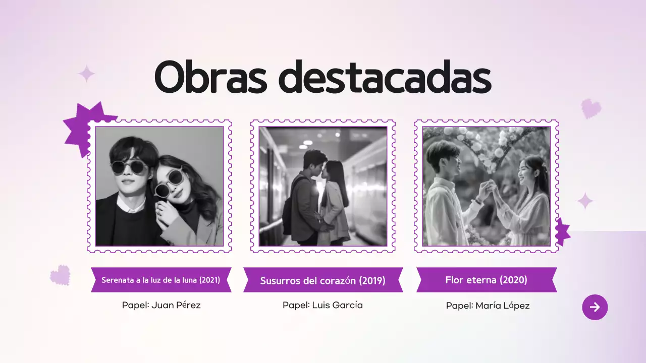 Purple Modern K-Drama Pitch Deck Presentación
