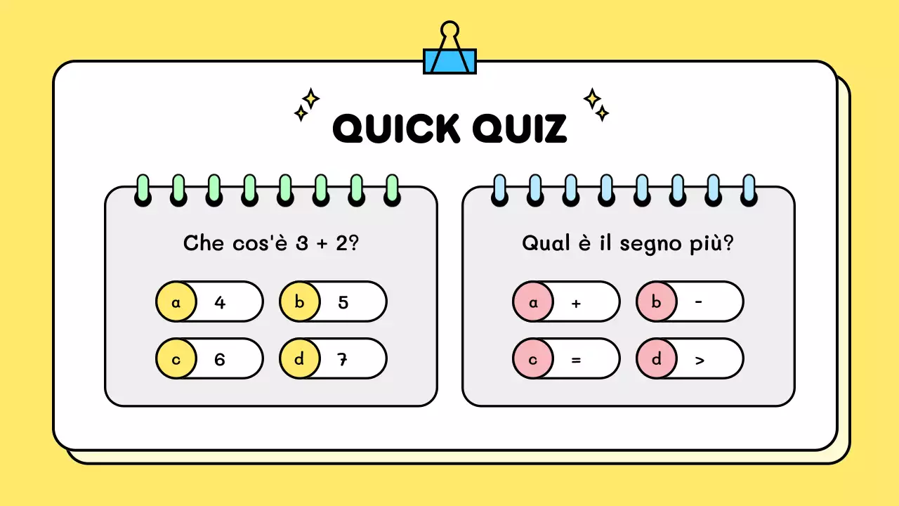modello di educazione ludica giallo