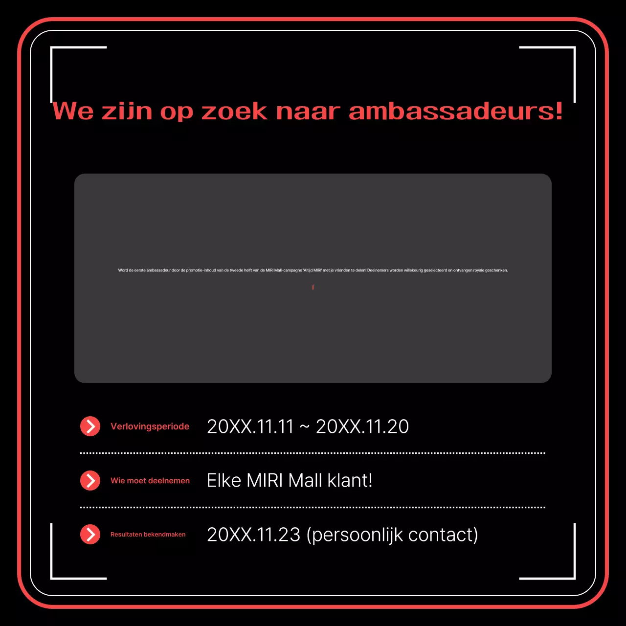 Zwarte moderne evenementen