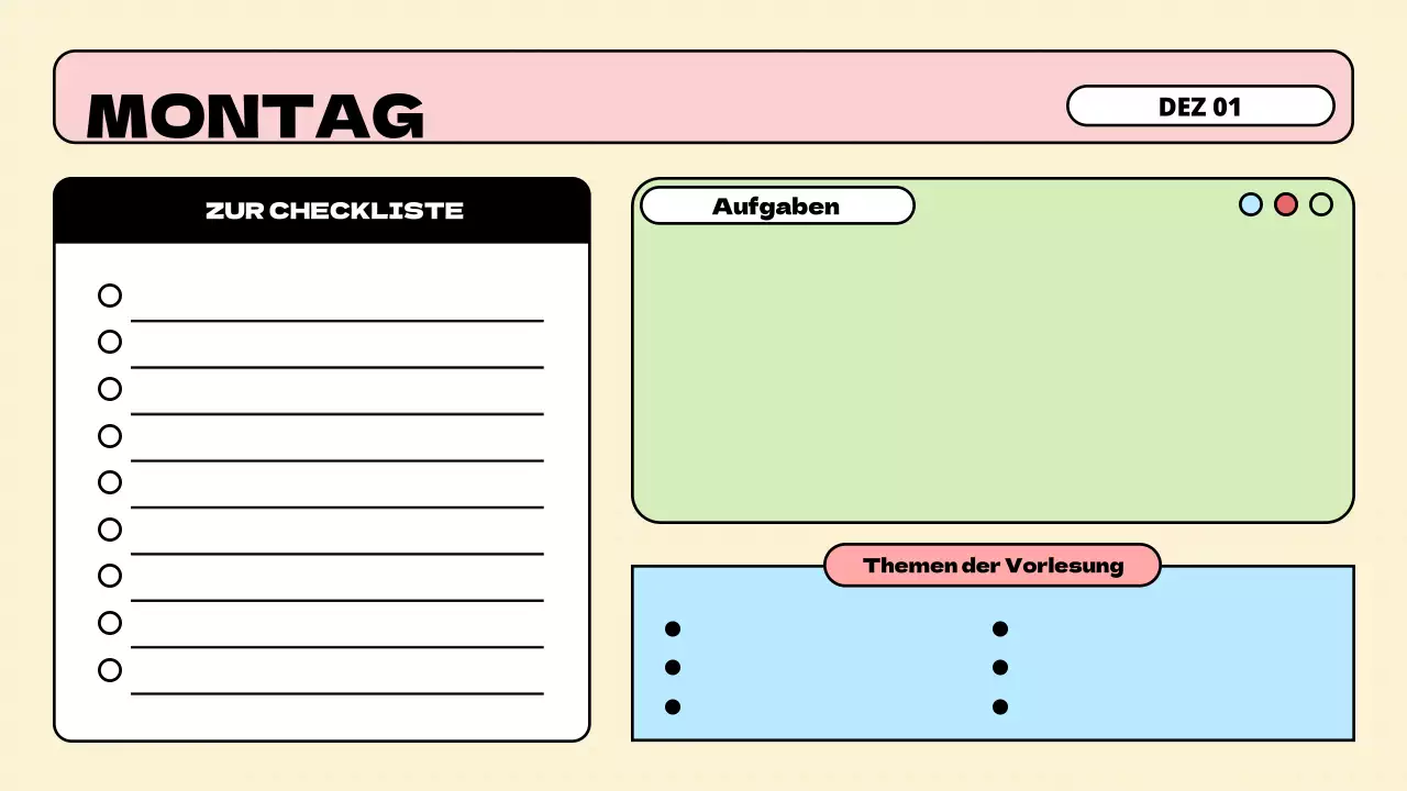 Minimalistische Pastell Klasse Agenda Präsentation