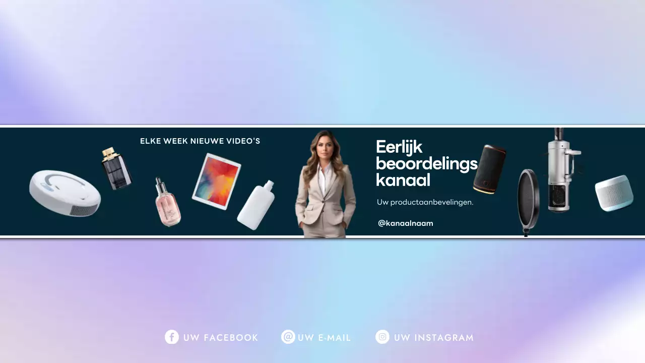 Blauw Modern Product Promotie