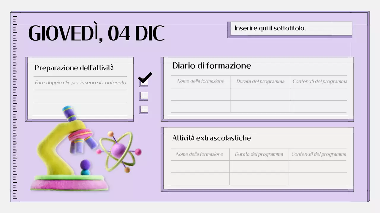 agenda educativa semplice viola