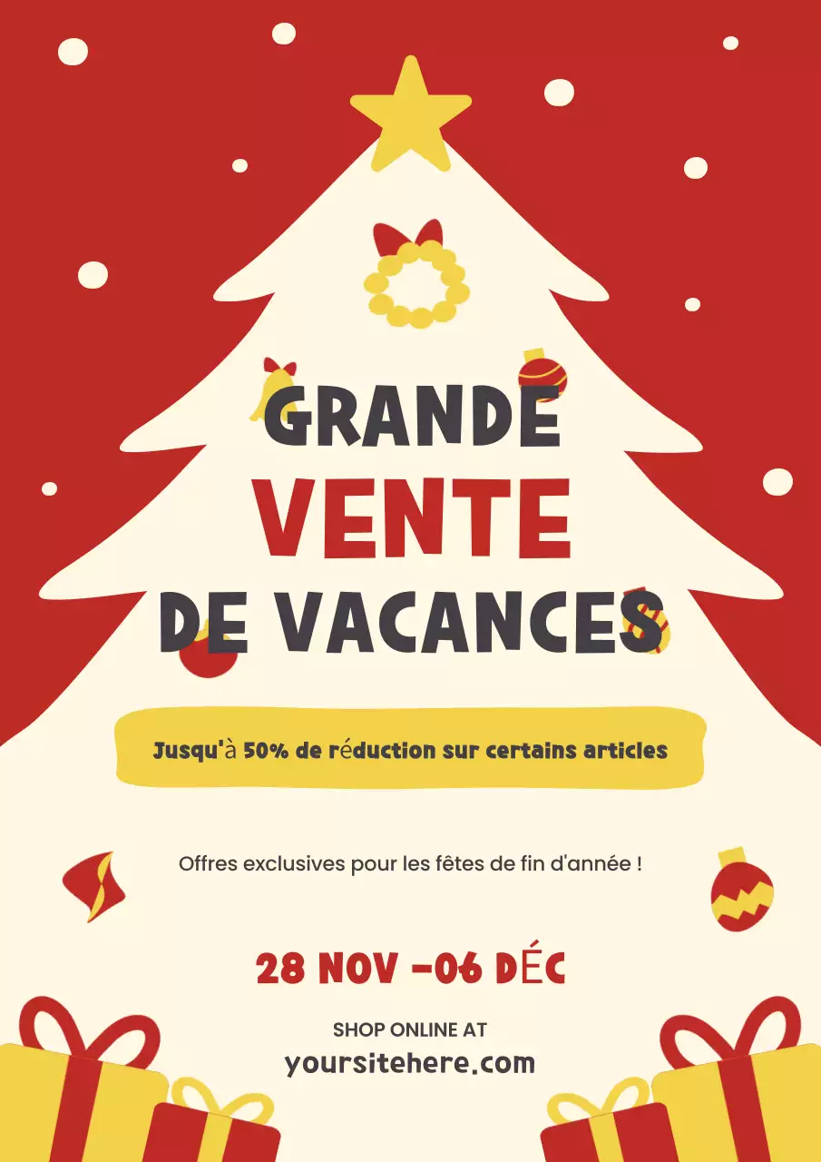 Promotion Red Big Holiday Sale