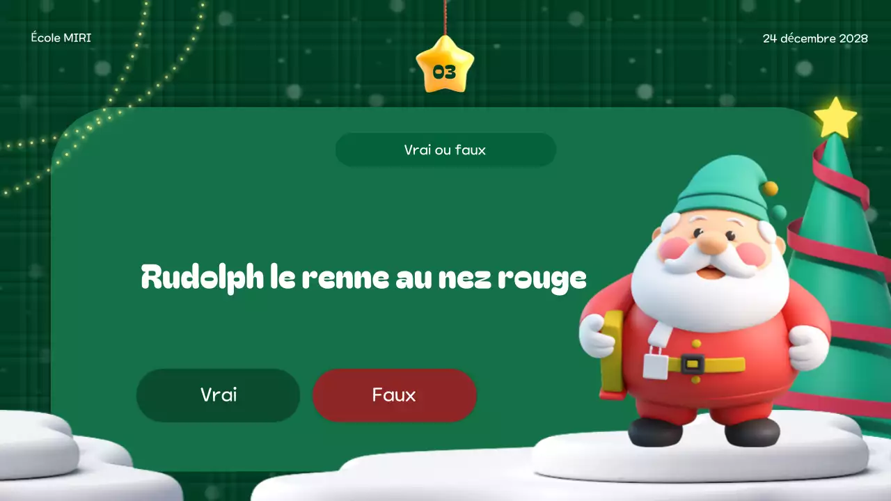 événement festif vert pour les vacances