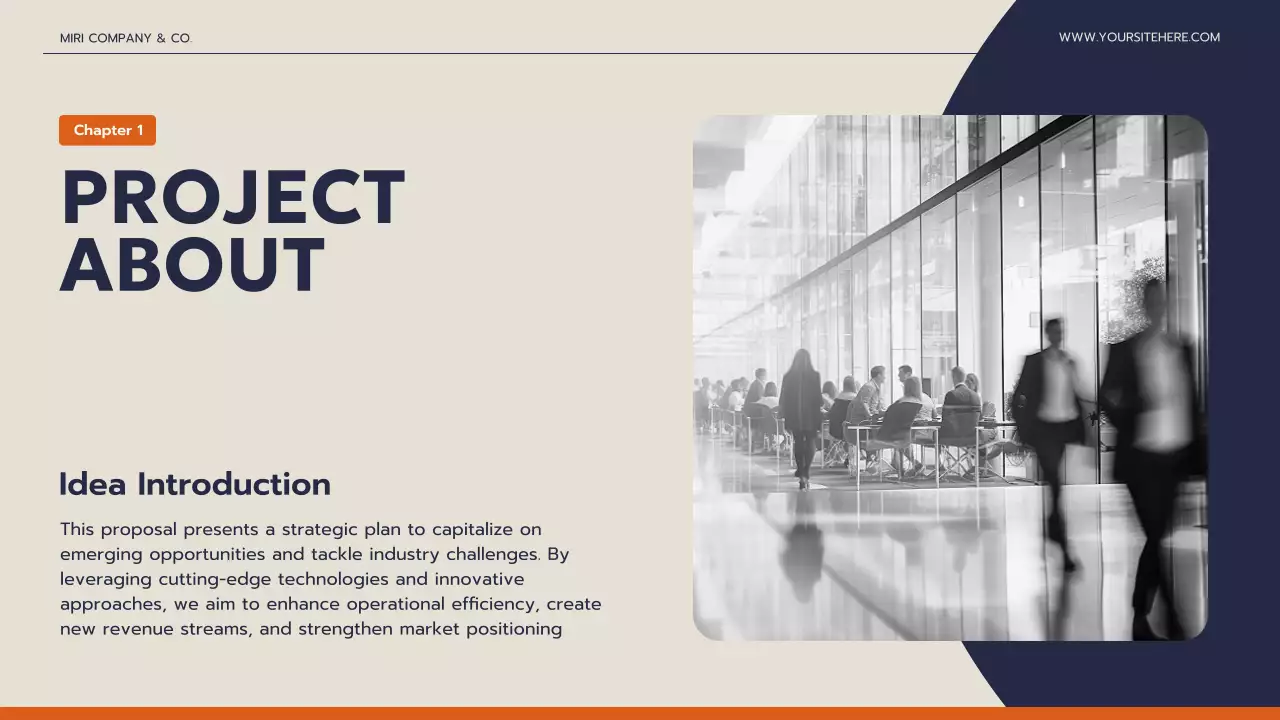 Navy Modern Business Plan Presentation