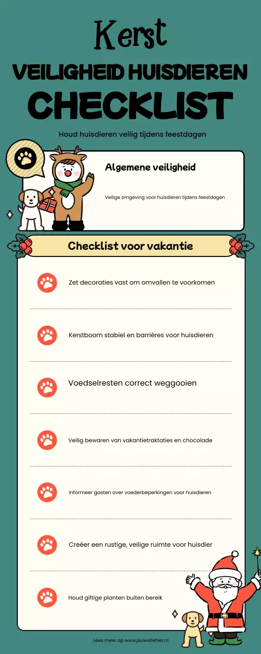 checklist voor groene, speelse huisdieren