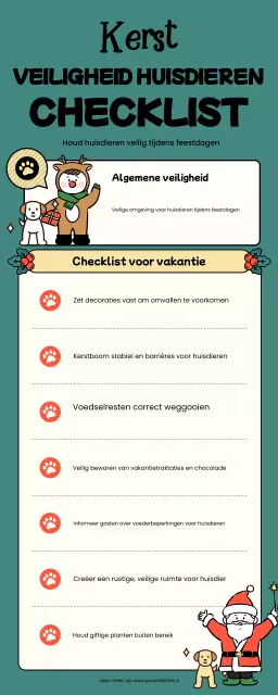 checklist voor groene, speelse huisdieren
