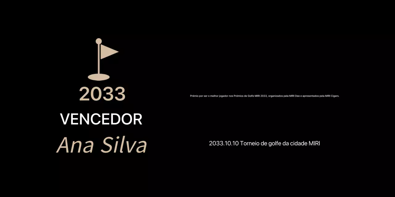 Listagem do Black Classic Golf