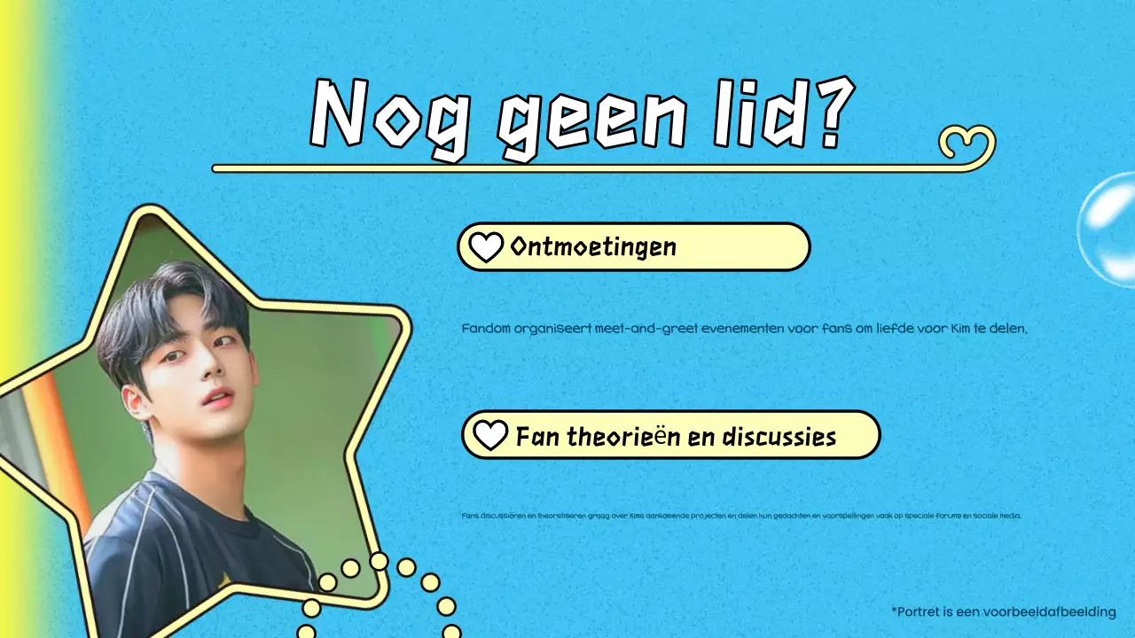 blauw trendy K-drama pitch deck