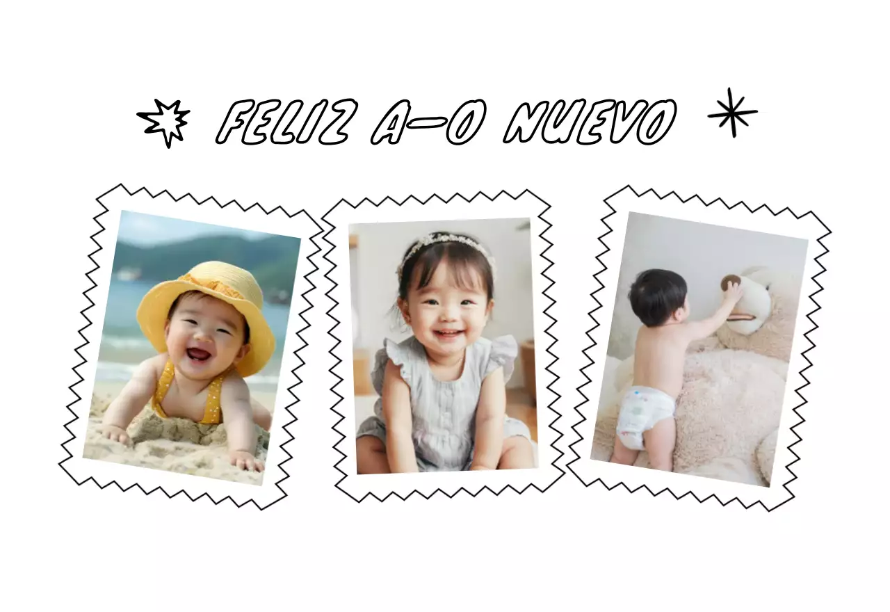 Calendario amarillo de Año Nuevo