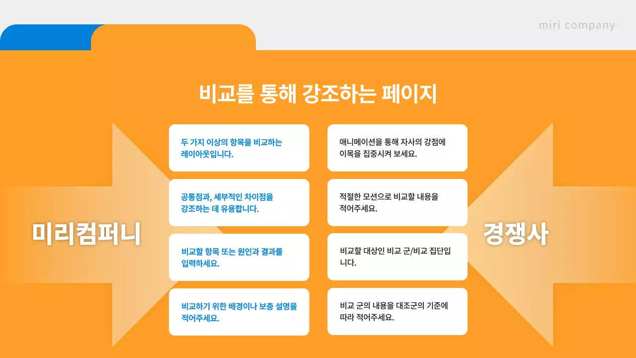 파랑 모던 비즈니스 보고서
