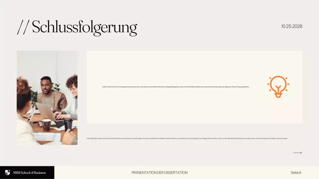 Beige Modern Educational Thesis Präsentation