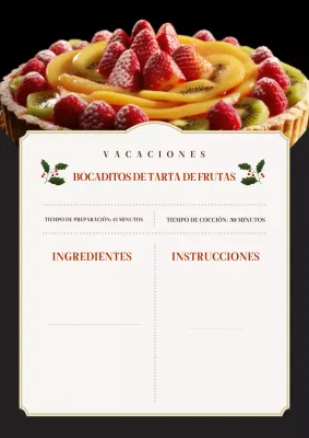 receta de postre navideño clásico rojo