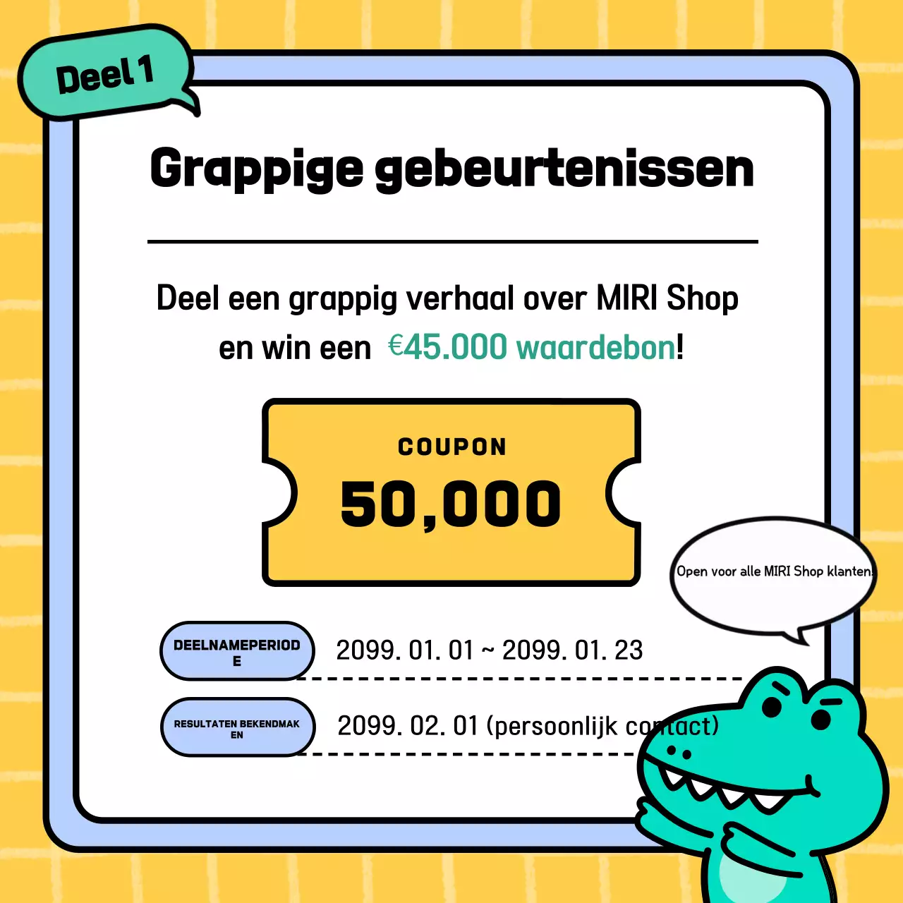 Promoot een Yellow's Cute Shopping Mall Review-evenement