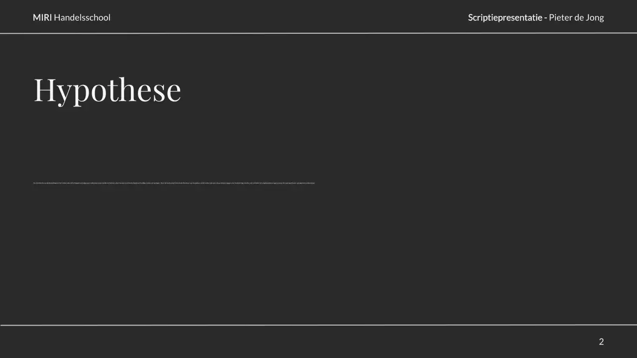 neutrale elegante scriptiepresentatie