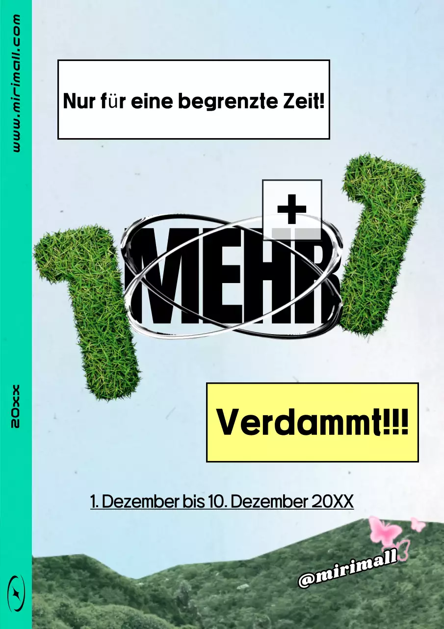 Orange Retro-Werbeveranstaltung