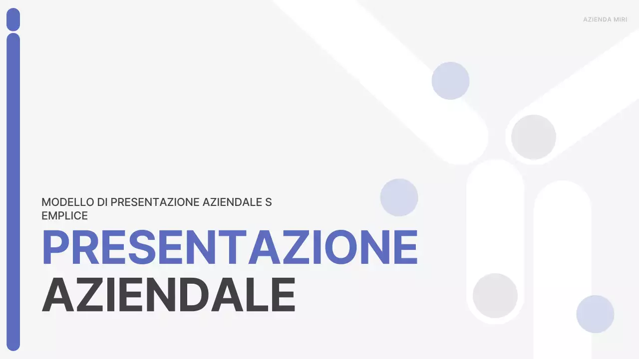 Un semplice business plan in blu e grigio