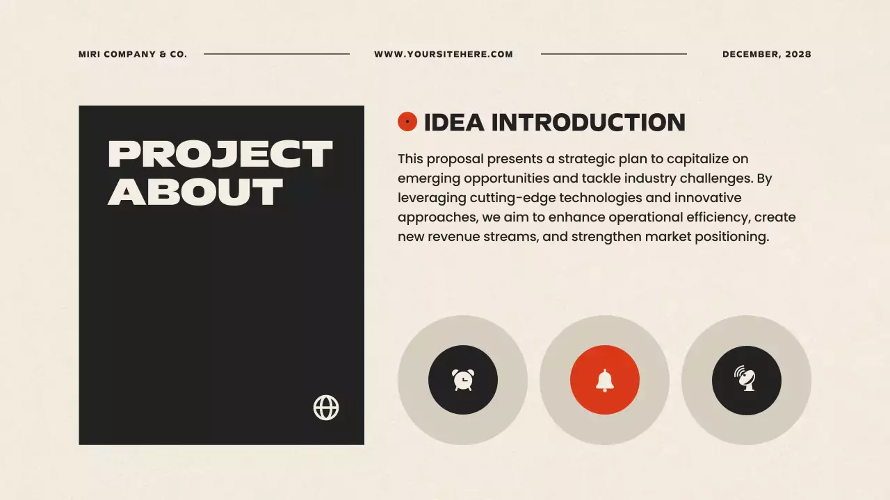 베이지 모던 비즈니스 플랜 프레젠테이션