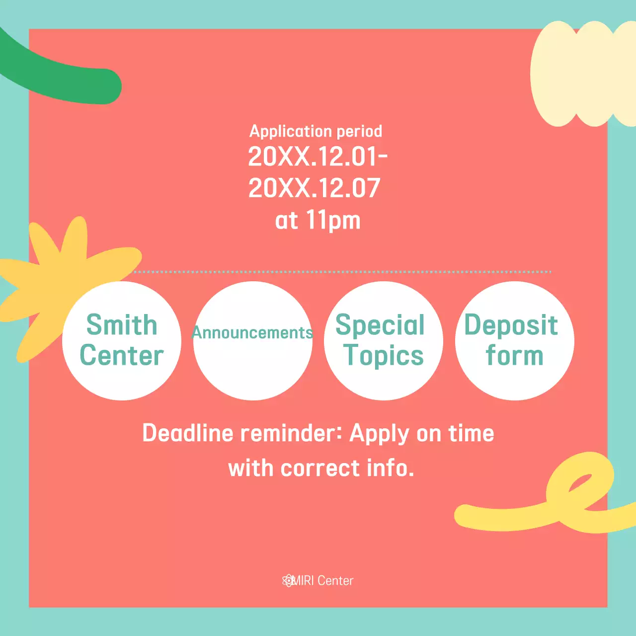 Coral Simple Lecture Announcement Instagram Carousel