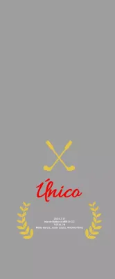 Placa simple de golf