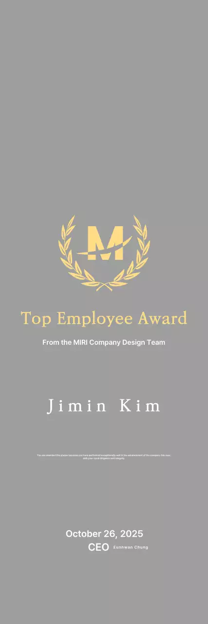 Placa de inscrição com louros