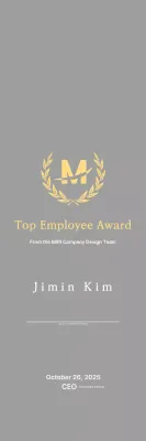 Placa de inscrição com louros