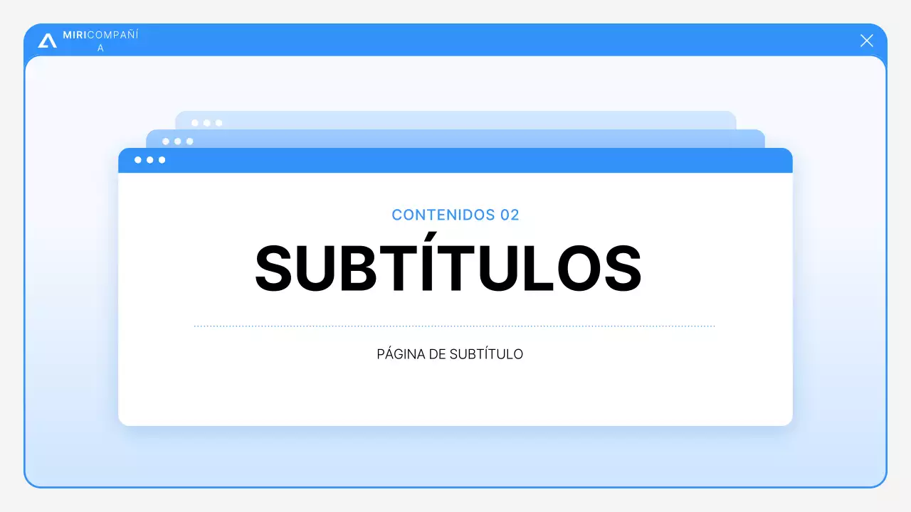 Análisis de los informes blue modern