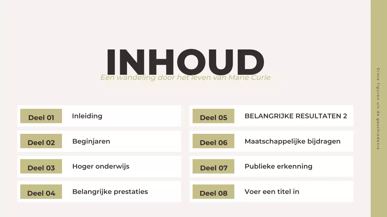 grijze klassieke geschiedenis presentatie