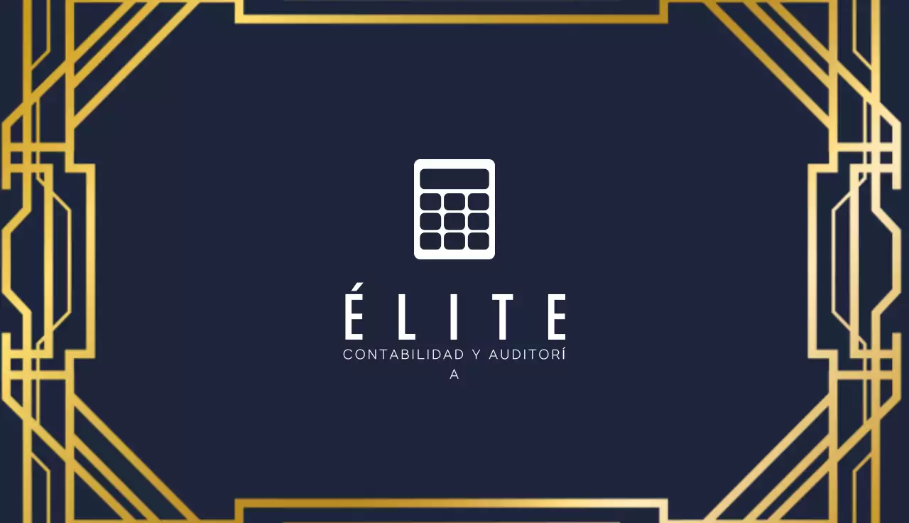 tarjeta de visita de contabilidad moderna navy