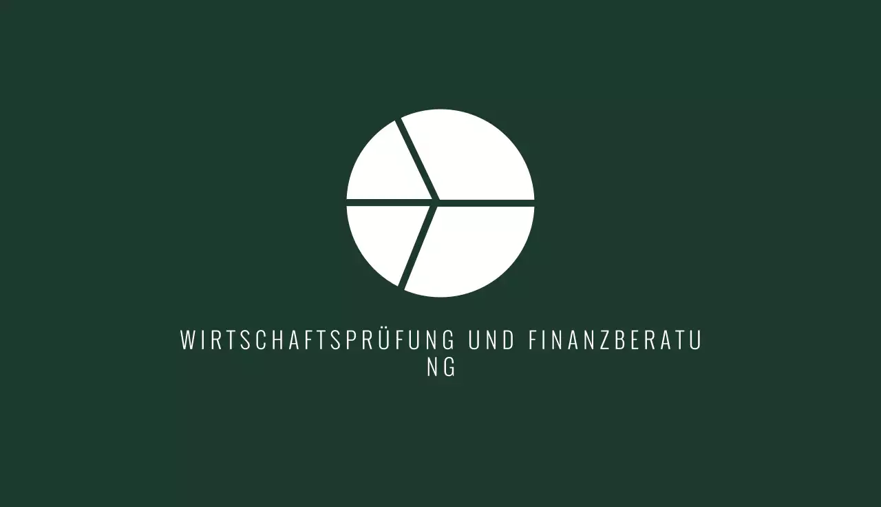 grüne minimalistische Visitenkarte