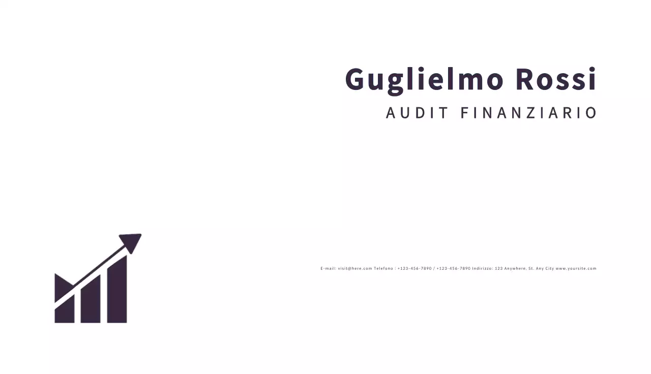 biglietto da visita minimal bianco