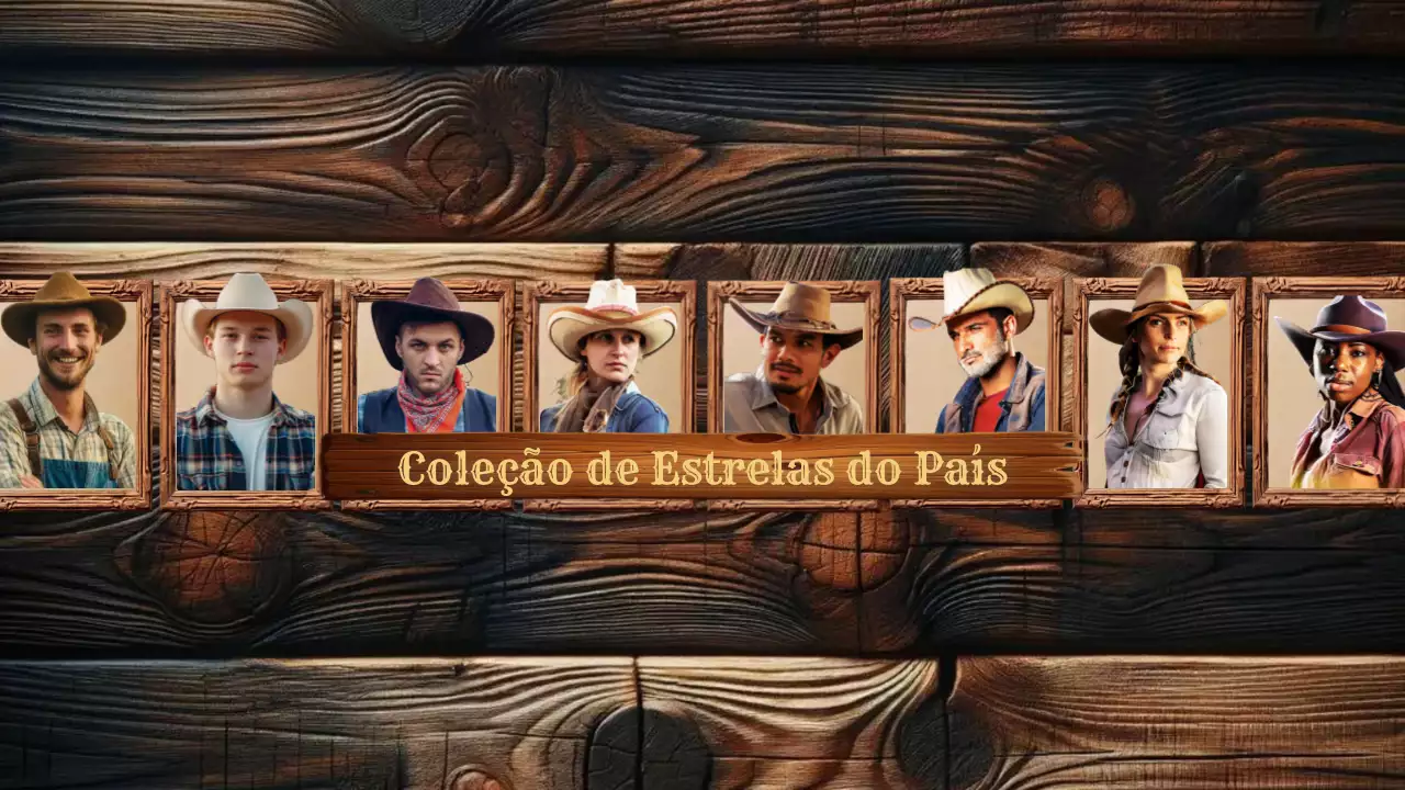 exposição campestre rústica castanha