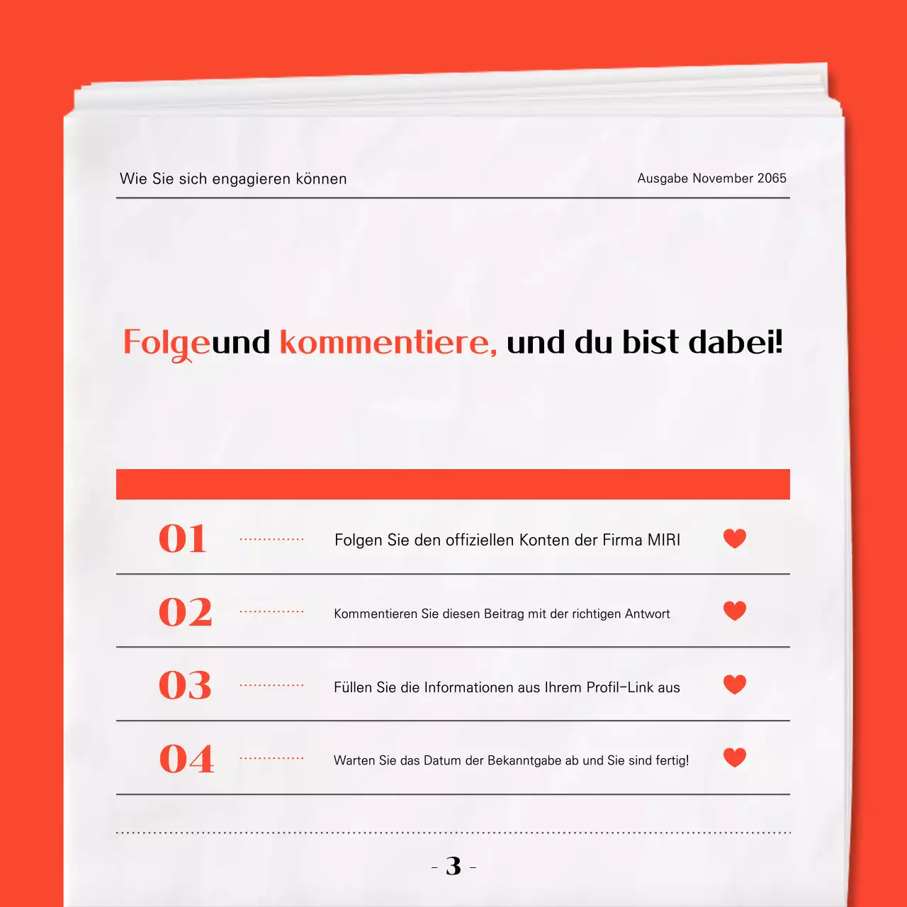 Red Modern Event Guide