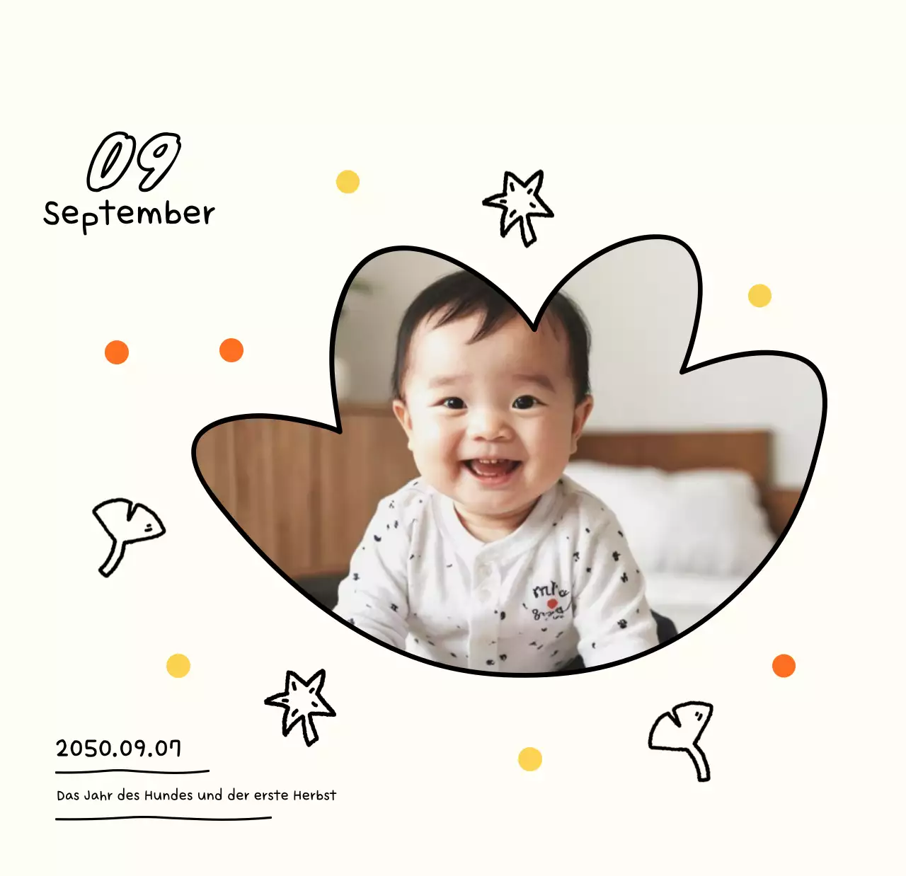 Weißer gemütlicher Neujahrskalender