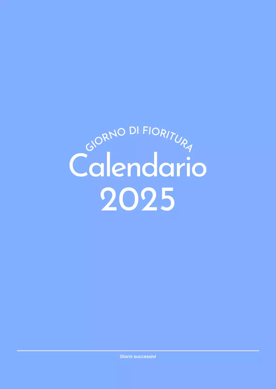 Calendario con foto tracciatore di obiettivi con un tocco di blu