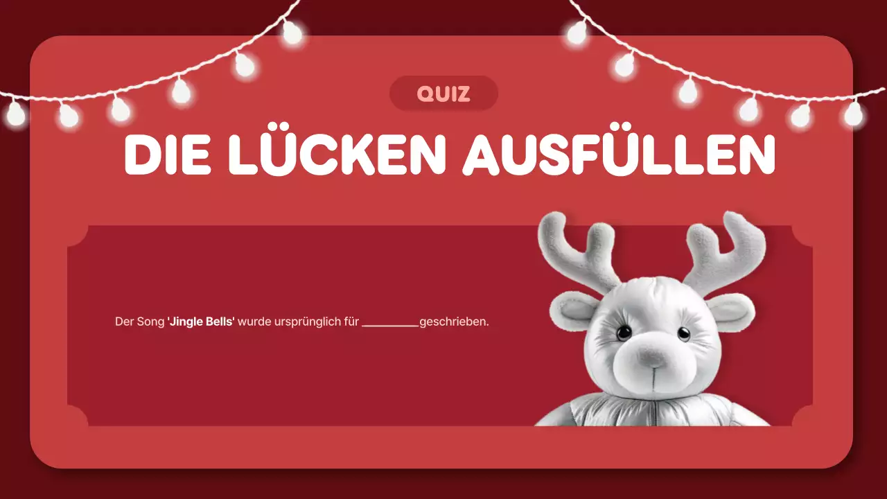 rot trendy weihnachten quiz layout
