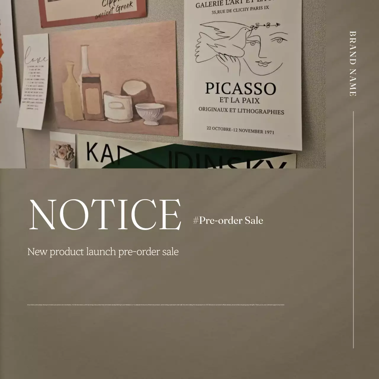 Beige Elegant Brand Promotion Instagram Carousel