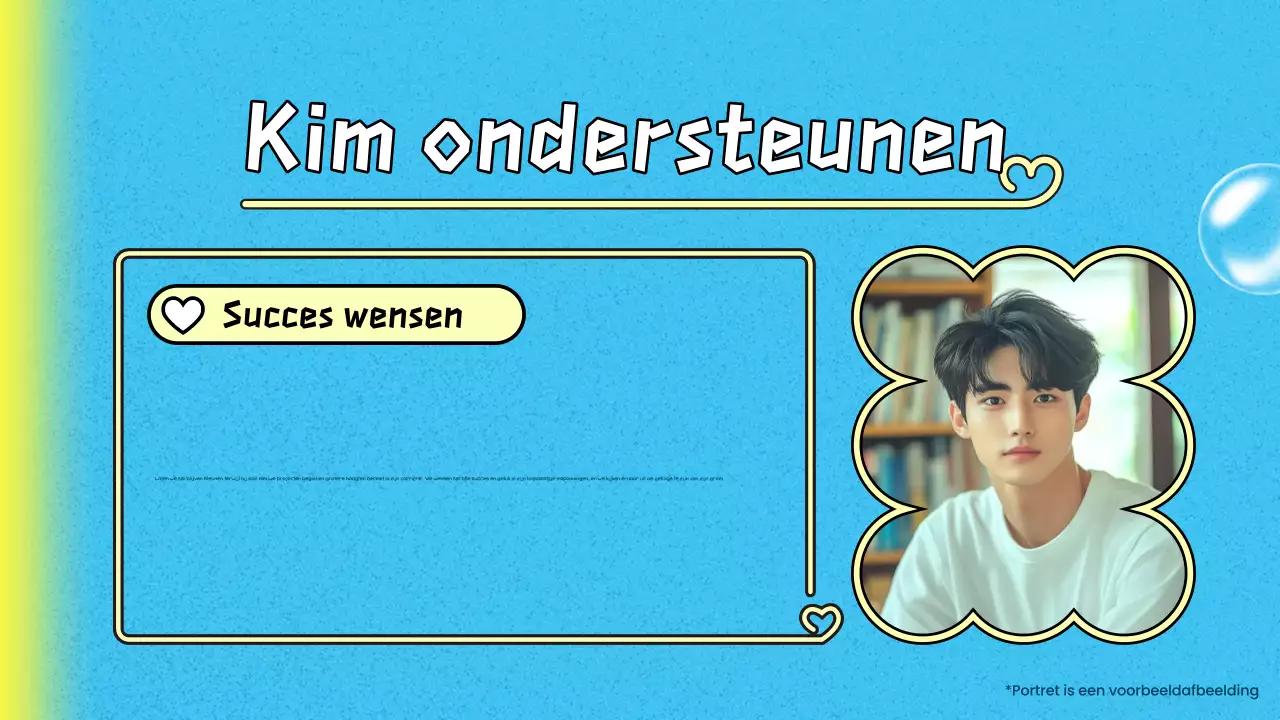 blauw trendy K-drama pitch deck