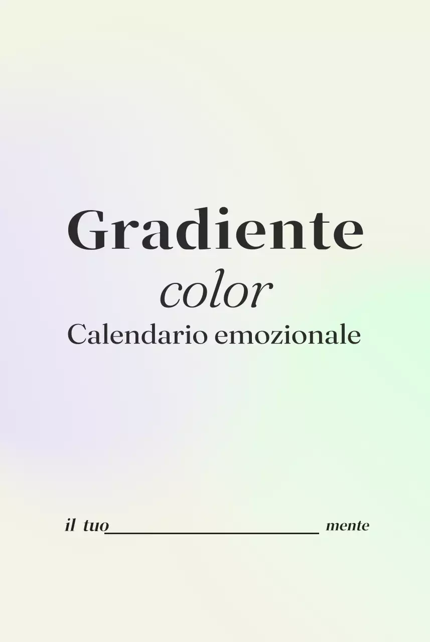 Scrittura del calendario minimalista a gradi