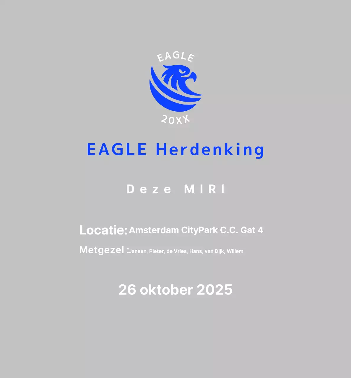 Blue Basic Golf Herinnering