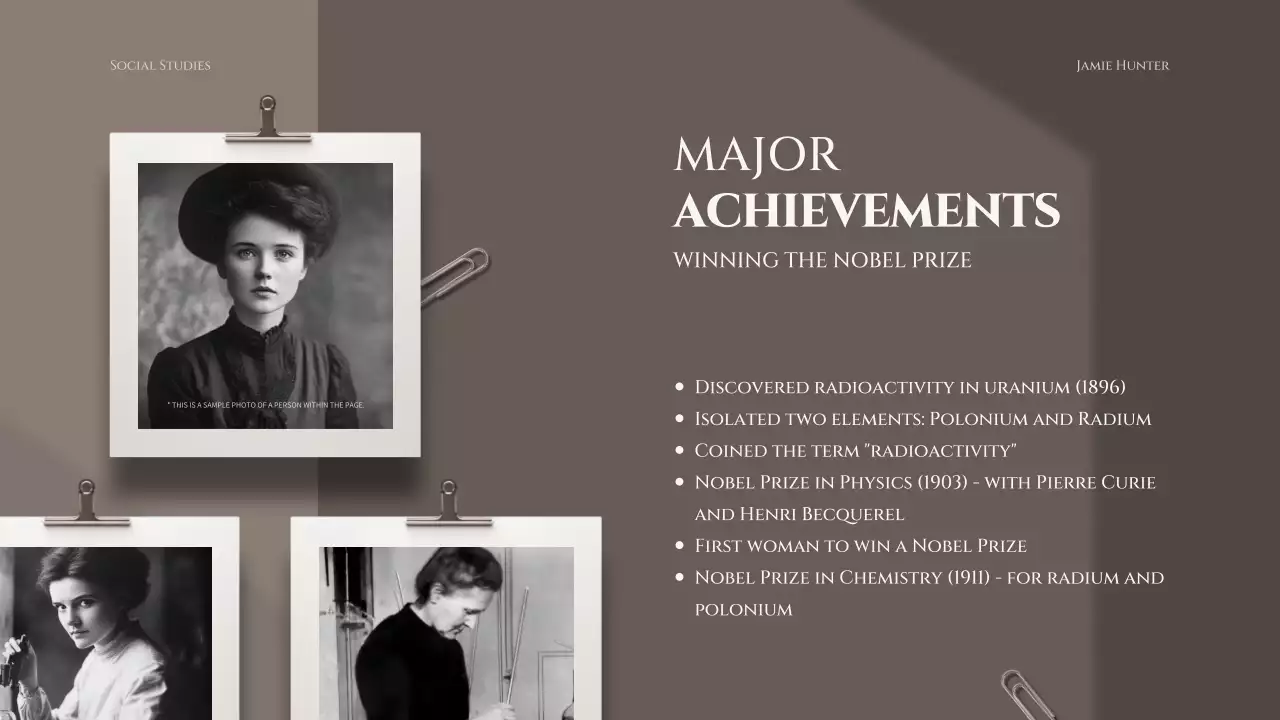 브라운 클래식 과학자 프레젠테이션