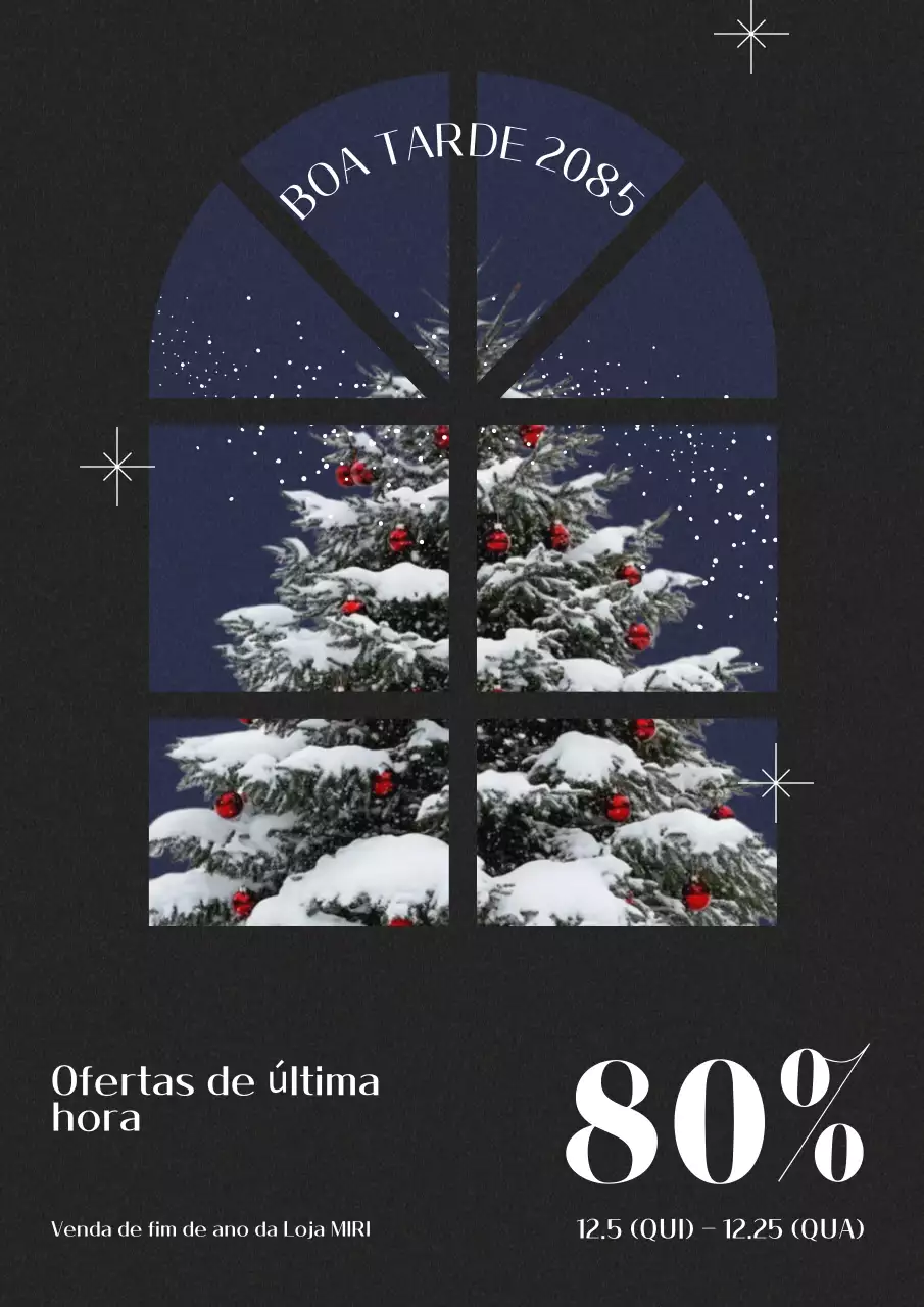 Promover uma simples venda de férias a preto e branco
