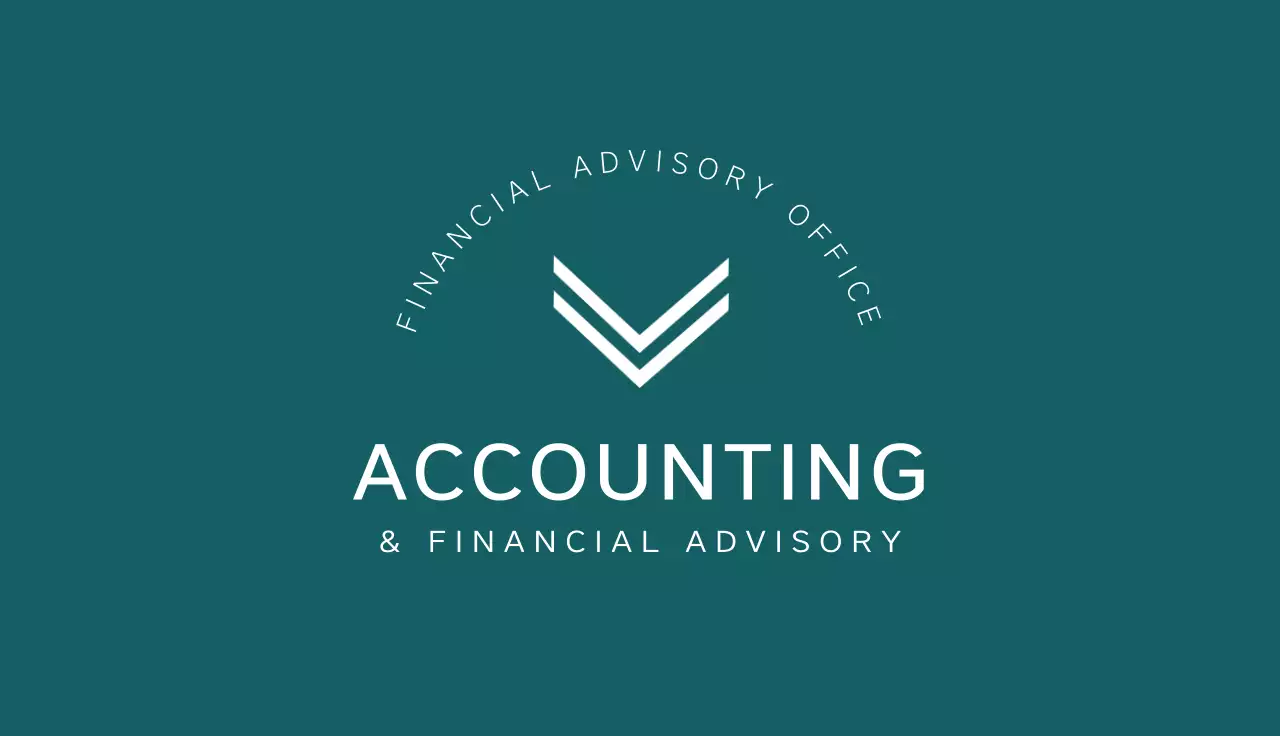 Teal Minimalist Business Card