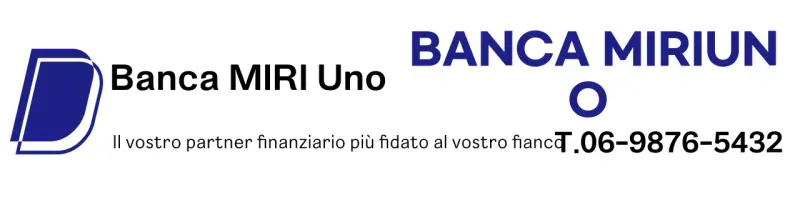Annunci blu di finanza semplice