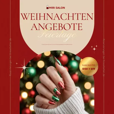 red elegant holiday promotion