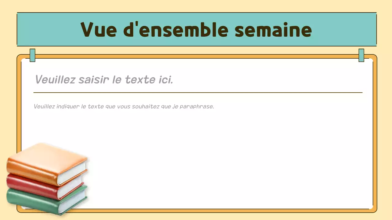 agenda de classe pop orange et vert