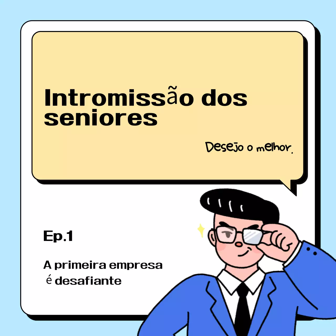 Tuíte de desenho animado azul claro