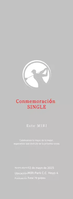 Celebrando el golf sencillo en blanco